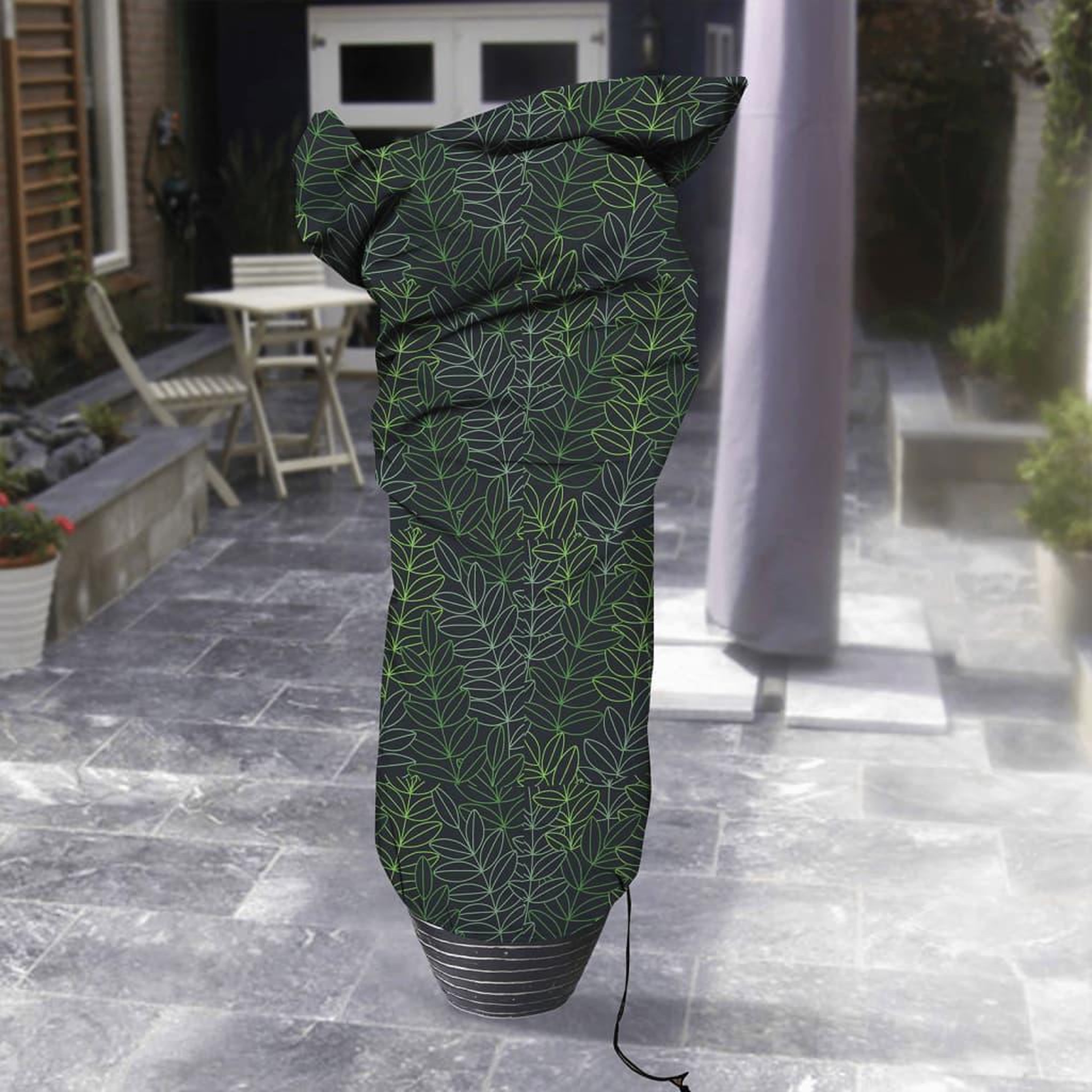 Voir la diapositive 1 : CAPI Capi Housse d'hivernage pour plantes 100x200 cm Imprime noir et vert