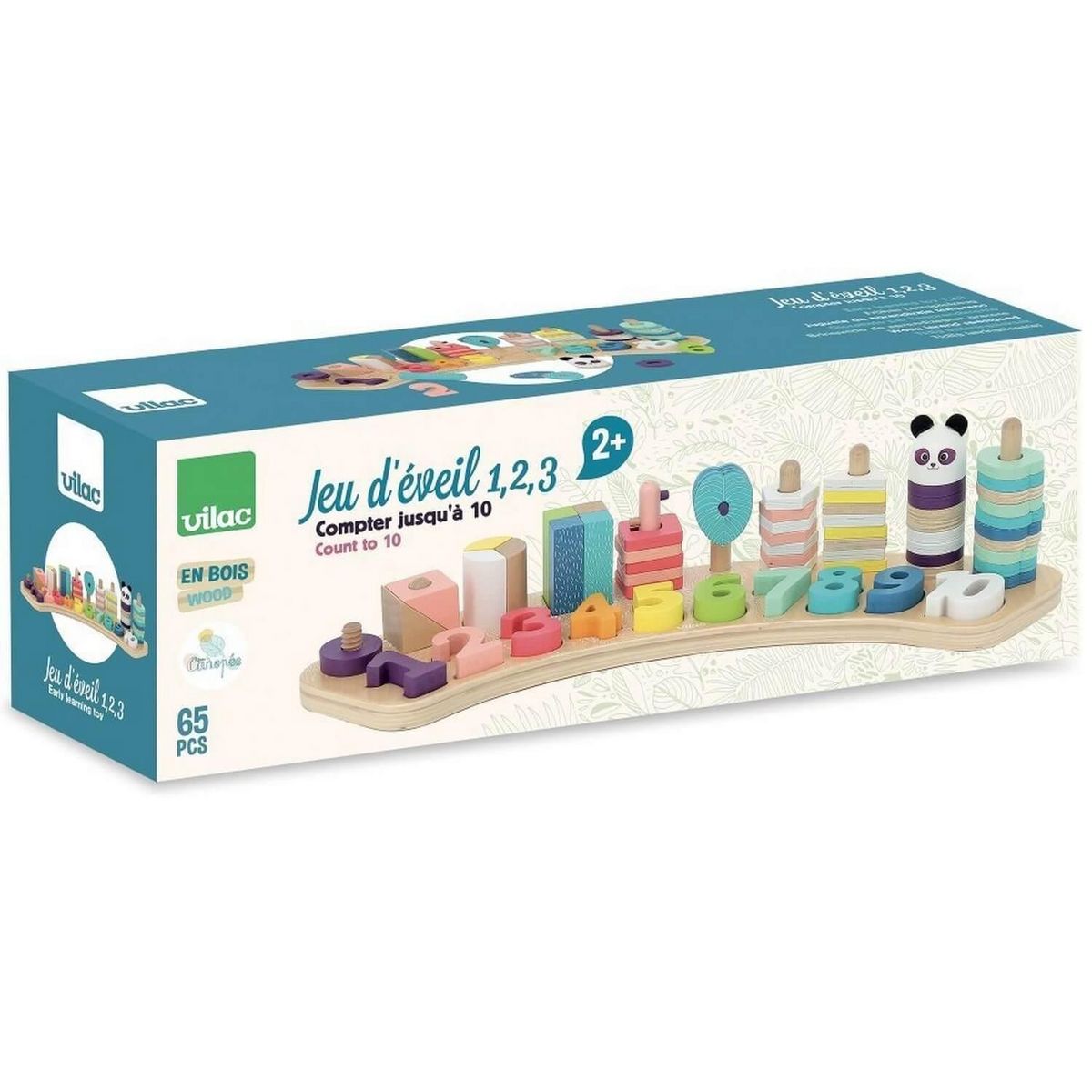 Vilac Jeu d'éveil 1-2-3 multiactivités sous la canopée