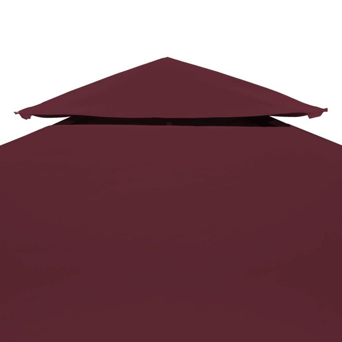 VIDAXL Toile superieure double de belvedere 310 g/m^2 3x3 m Bordeaux