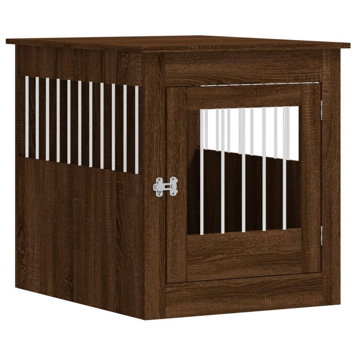 VIDAXL Meuble de cage pour chiens chene marron 64,5x80x71 cm