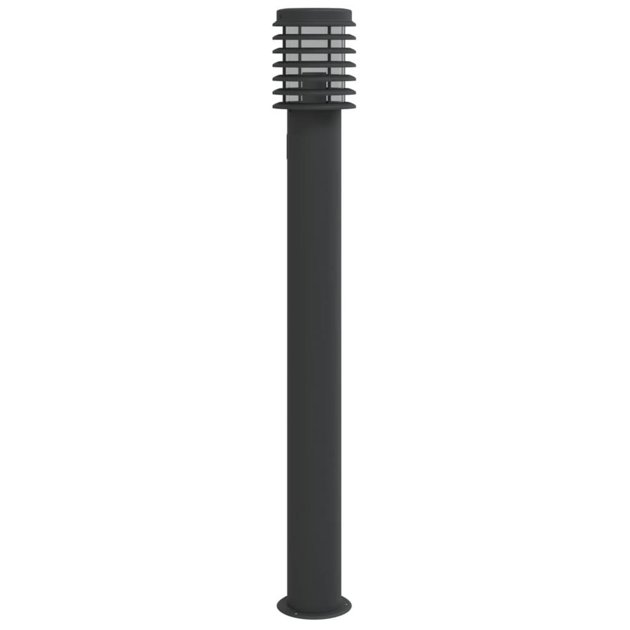 Voir la diapositive 4 : VIDAXL Lampadaires d'exterieur avec sortie 3 pcs noir acier inoxydable