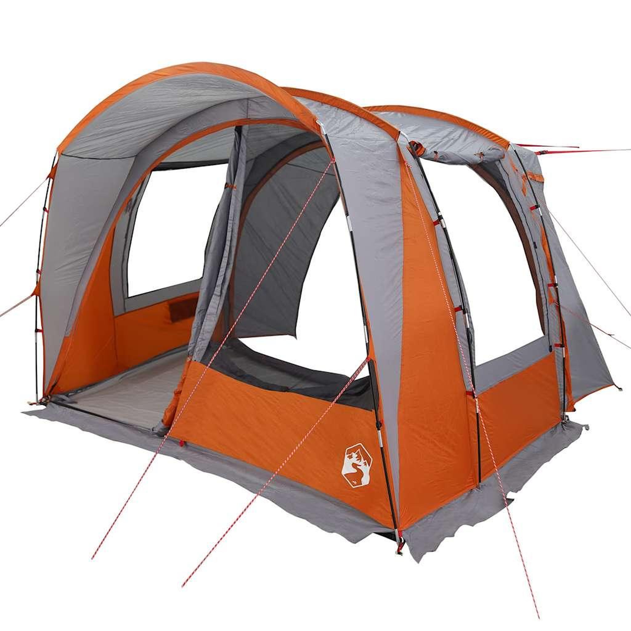 Voir la diapositive 4 : VIDAXL Tente de voiture 4 personnes gris et orange impermeable