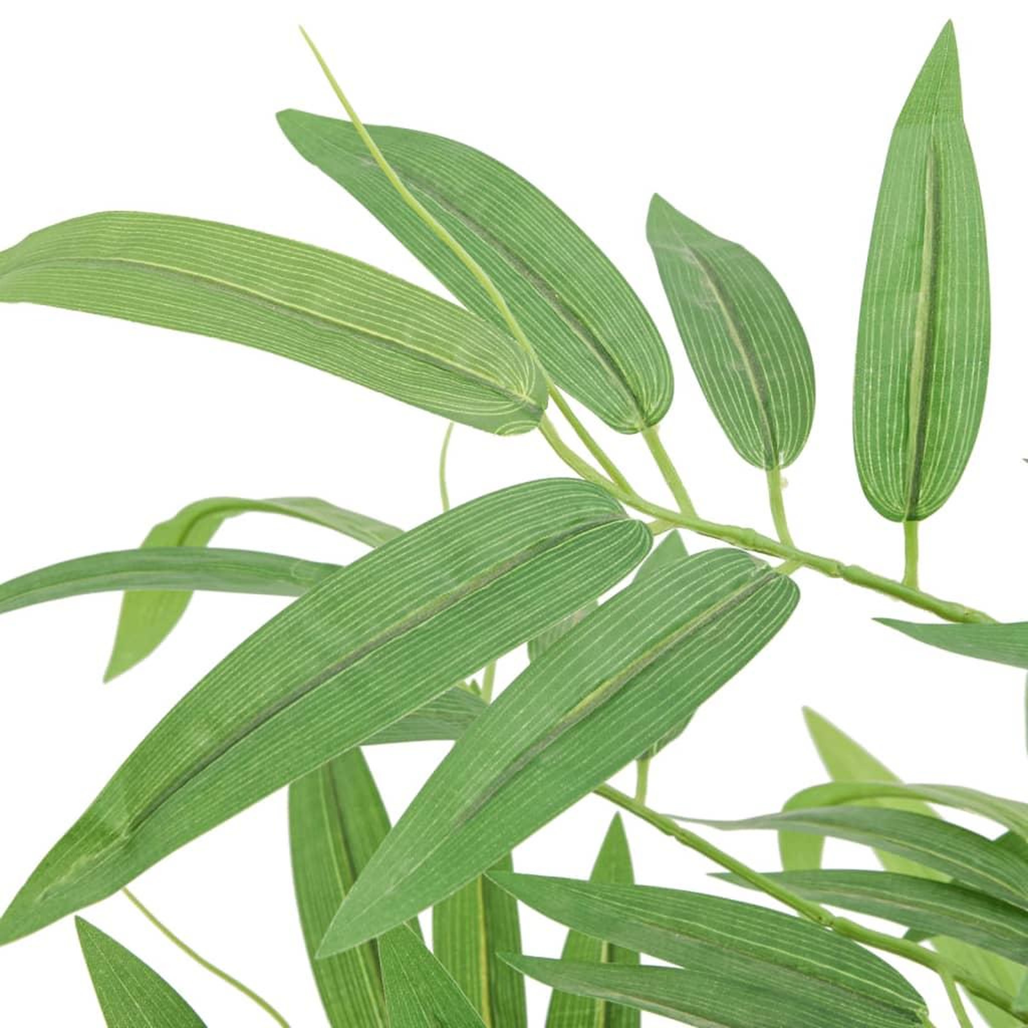 Voir la diapositive 2 : VIDAXL Bambou artificiel 384 feuilles 120 cm vert