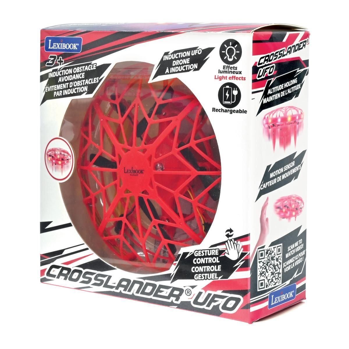 Lexibook Mini drone à contrôle gestuel, Mains libres, Rechargeable