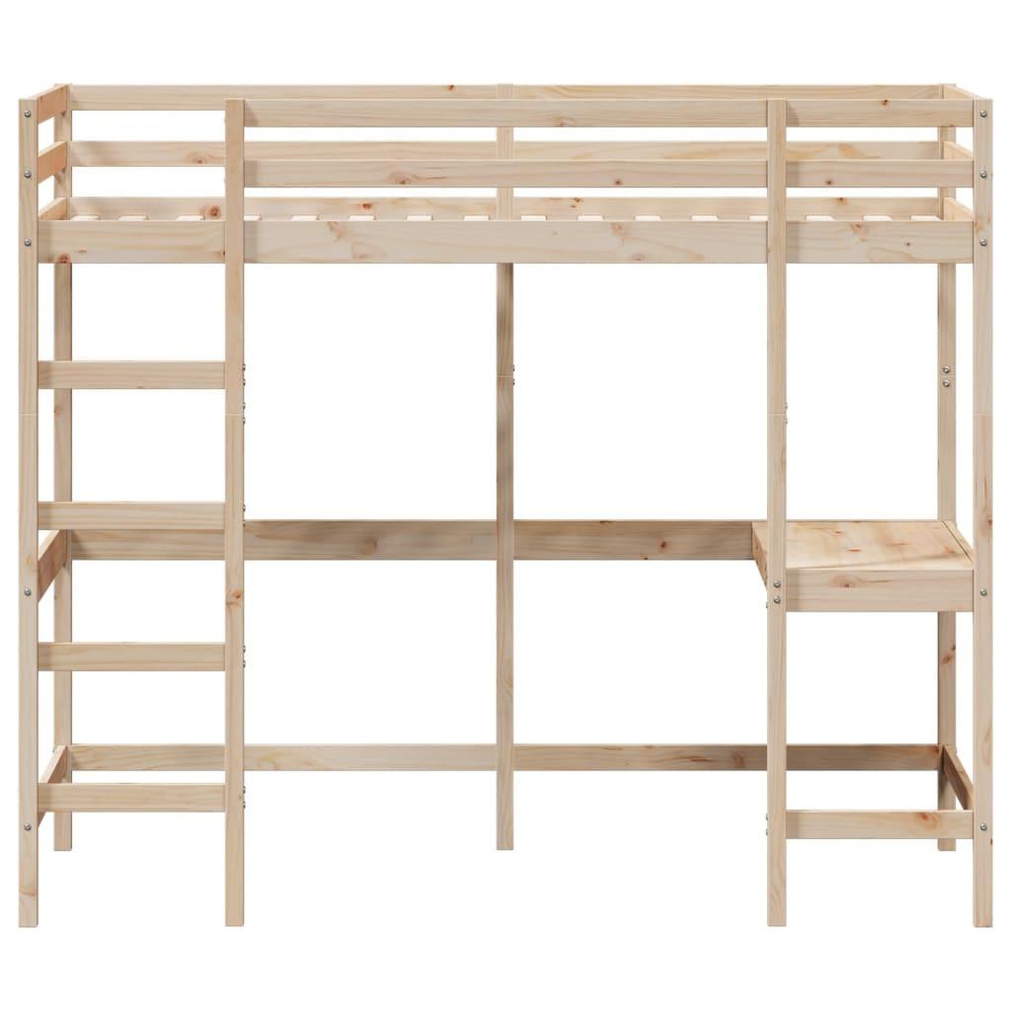 Voir la diapositive 4 : VIDAXL Lit superpose sans matelas 100x200 cm bois massif de pin
