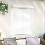 VIDAXL Volet roulant aluminium 100x120 cm blanc