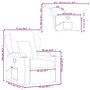 Voir la diapositive 6 : VIDAXL Fauteuil de massage inclinable Marron Tissu