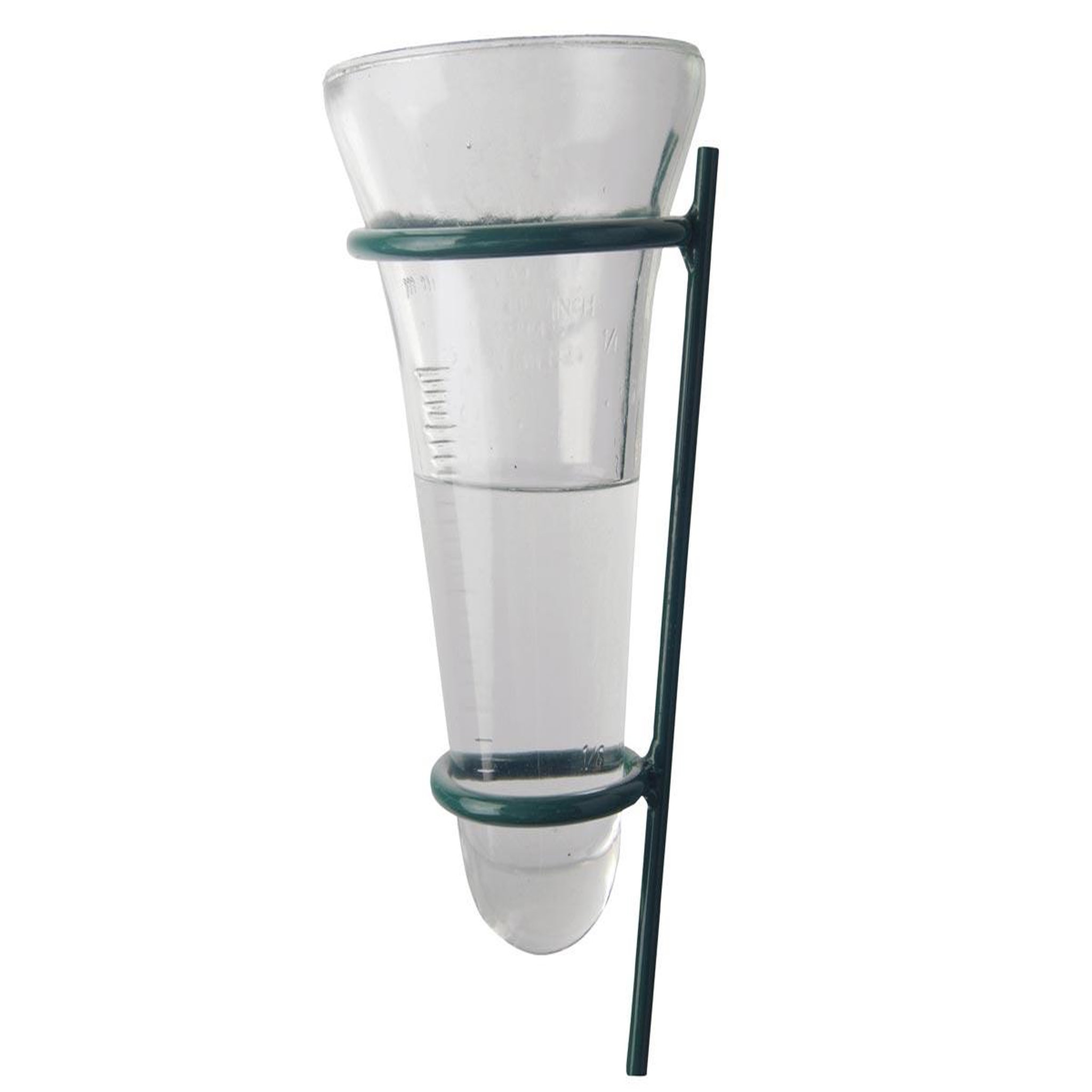 ESSCHERT DESIGN Pluviomètre en verre avec support en métal vert - Esschert Design