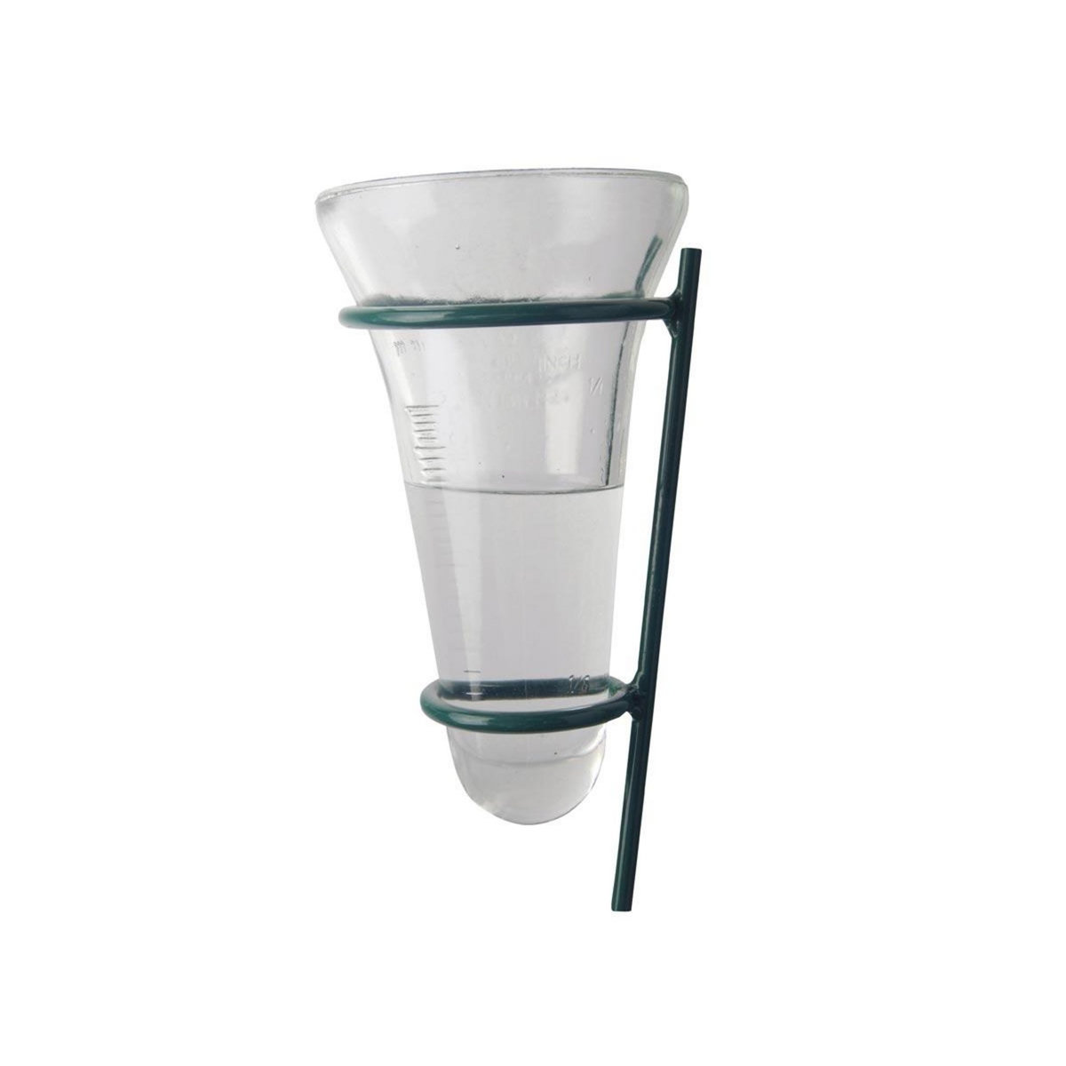 ESSCHERT DESIGN Pluviomètre en verre avec support en métal vert - Esschert Design