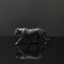Voir la diapositive 2 : Paris Prix Statuette Déco  Panthère Origami  40cm Noir