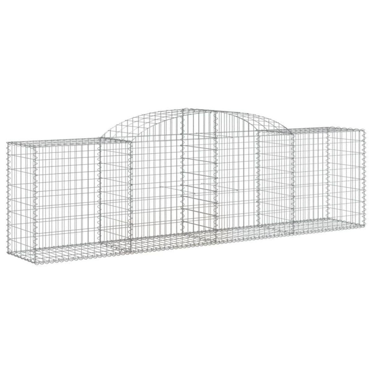 VIDAXL Paniers a gabions arques 20 pcs 300x50x80/100 cm fer galvanise