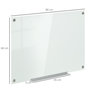 Voir la diapositive 3 : VINSETTO Tableau magnétique en verre dim. 90L x 60l cm - gouttière alu, matériel de fixation et accessoires inclus - blanc mat