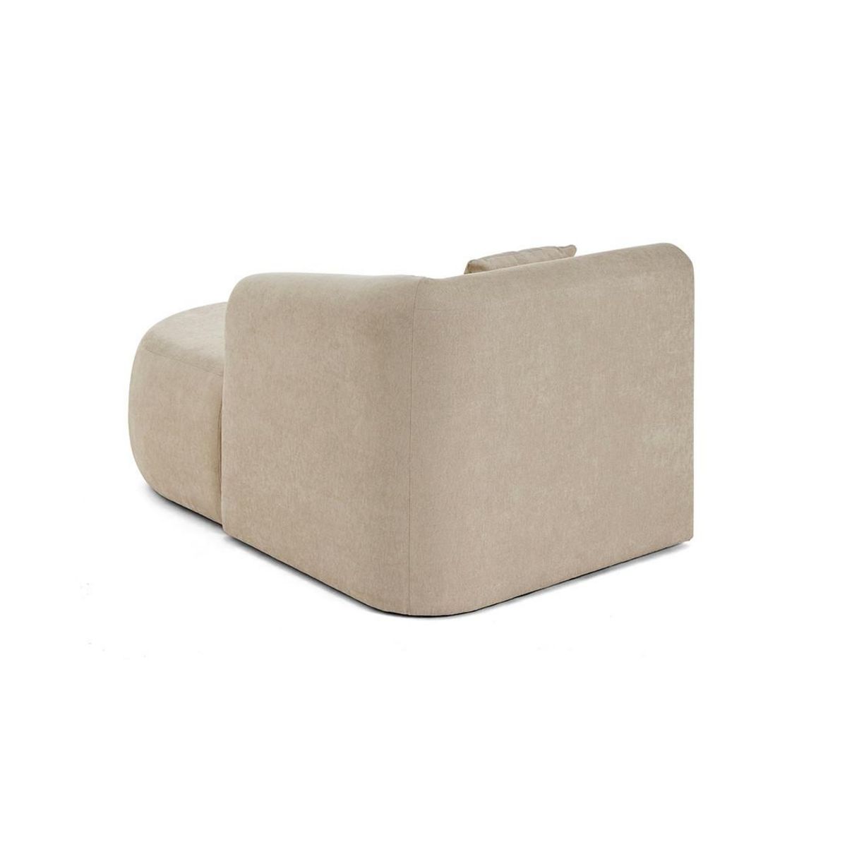 LISA DESIGN Ikare - module d'assise méridienne droit - en tissu