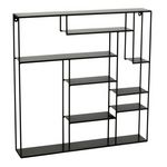 Paris Prix Etagère Design en Métal  Maranta  80cm Noir
