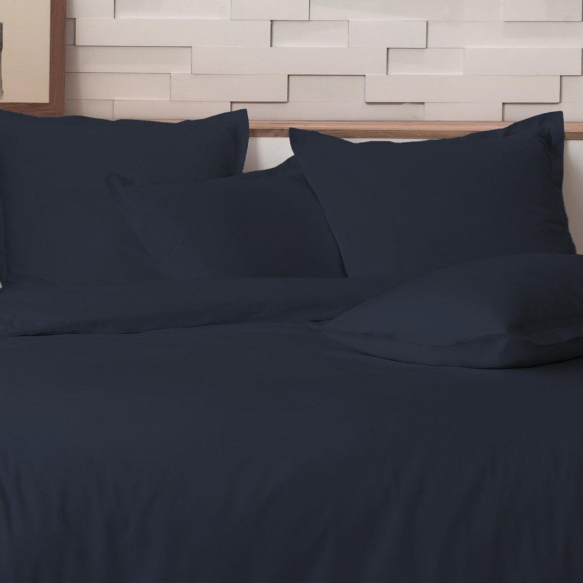 Home collection Parure de couette 100%percale de coton 80 fils/cm2-percale ombre
