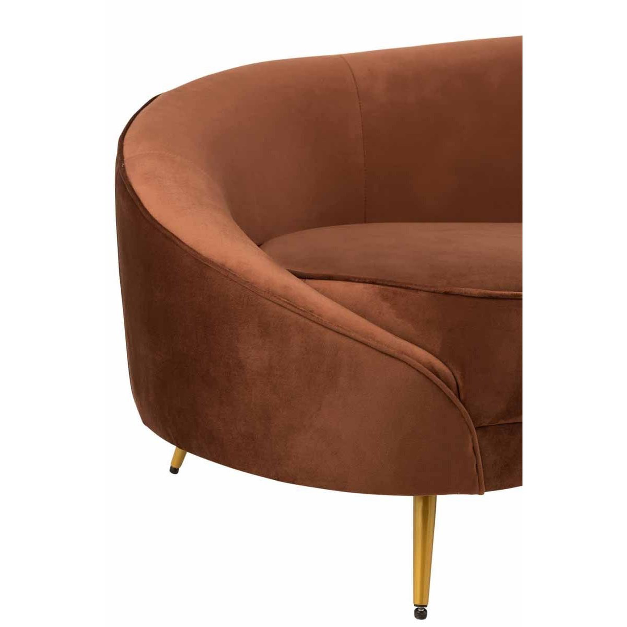 Voir la diapositive 6 : J-LINE Canapé design  sofane  180cm marron