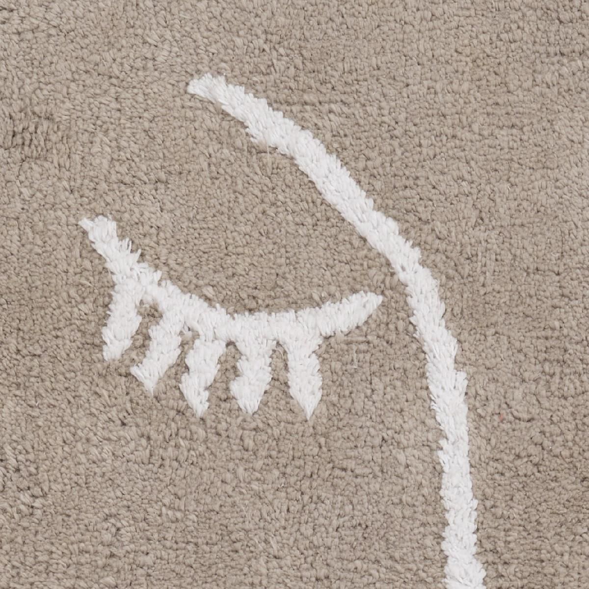 GUY LEVASSEUR Tapis de bain déco visage en coton 50x80cm