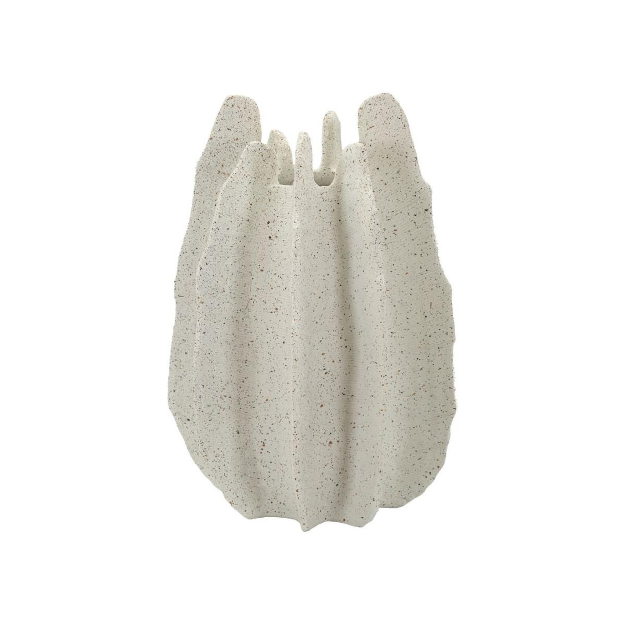 Paris Prix Vase design en résine  ester  40cm blanc