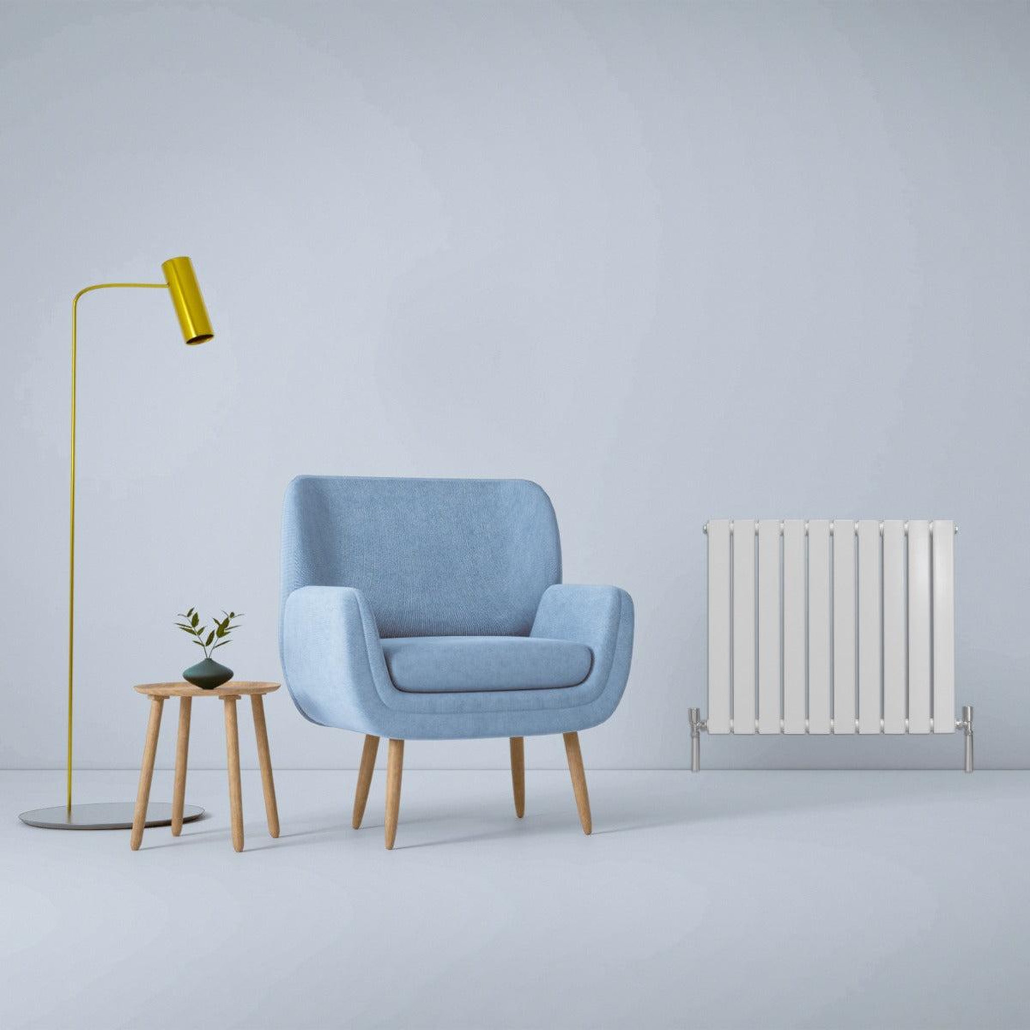Voir la diapositive 2 : MONSTERSHOP Radiateur plat à 2 panneaux - 600 x 700 mm