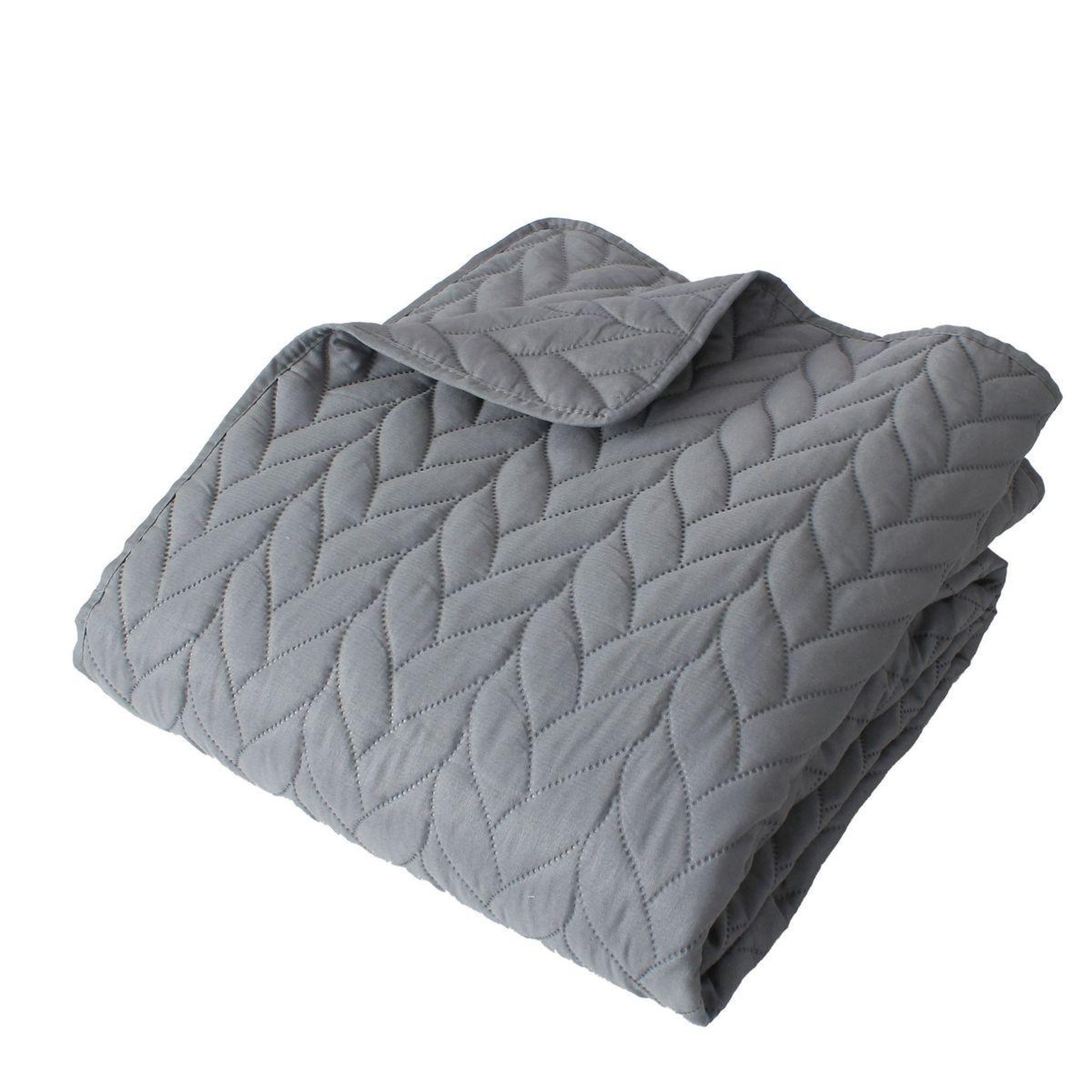 ENJOY HOME Couvre-lit en microfibre  tessa  220x240cm gris