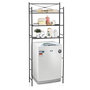 Voir la diapositive 2 : IDIMEX Etagère de salle de bain MARSA, rangement pour WC/lave-linge, en métal