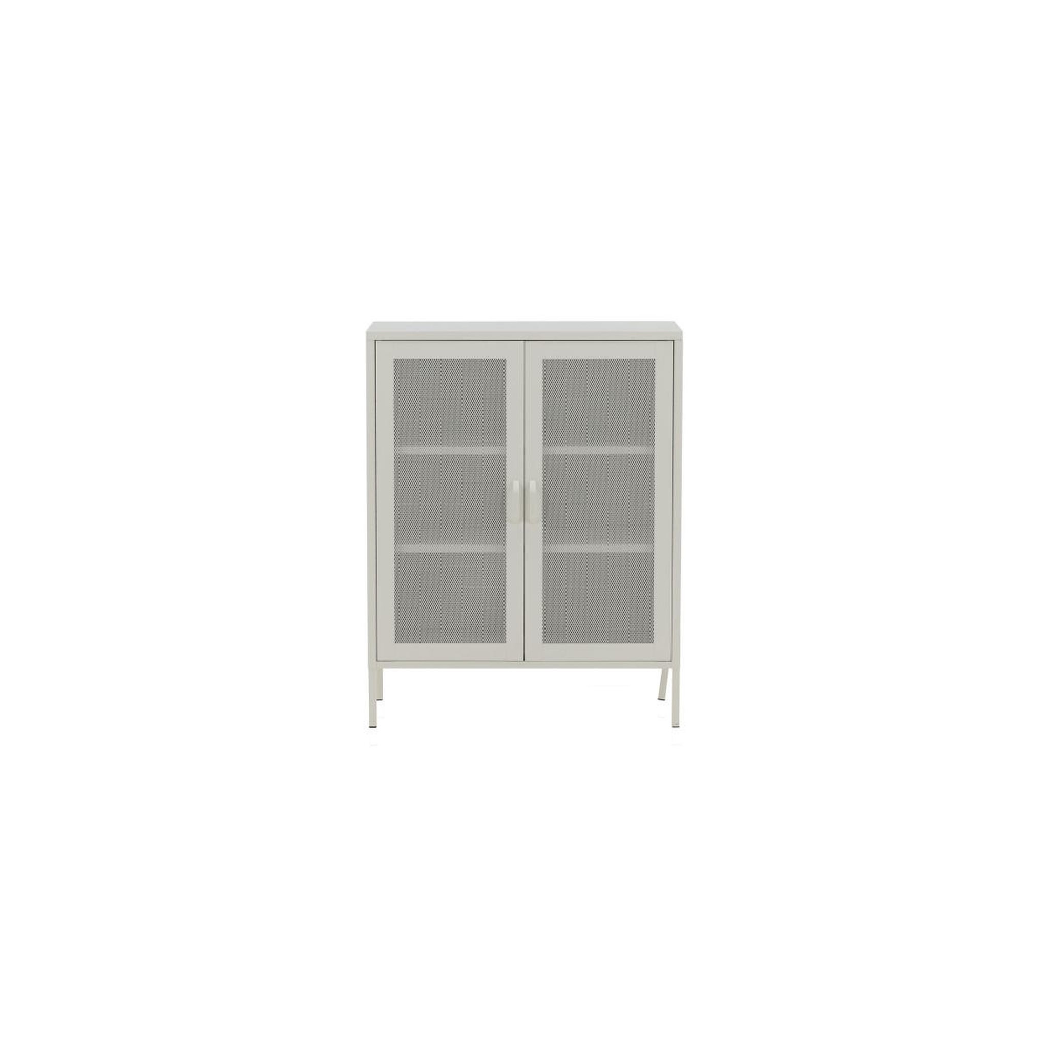 Voir la diapositive 2 : Paris Prix Buffet 2 portes en métal  misha  102cm blanc