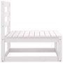 Voir la diapositive 5 : VIDAXL Salon de jardin 2 pcs avec coussins Blanc Bois de pin massif