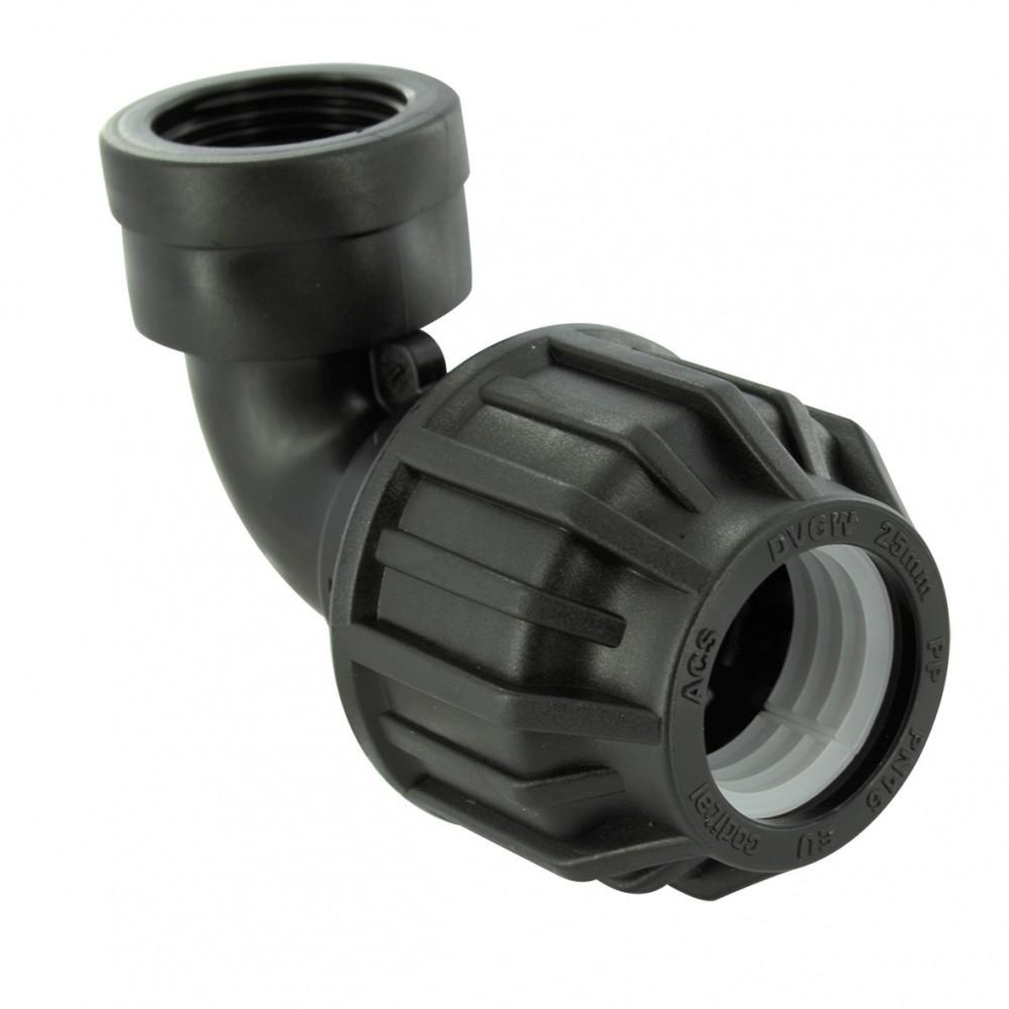 CENTRALE BRICO Raccord coudé 90° à compression plastique F 20 x 27 pour tube en per