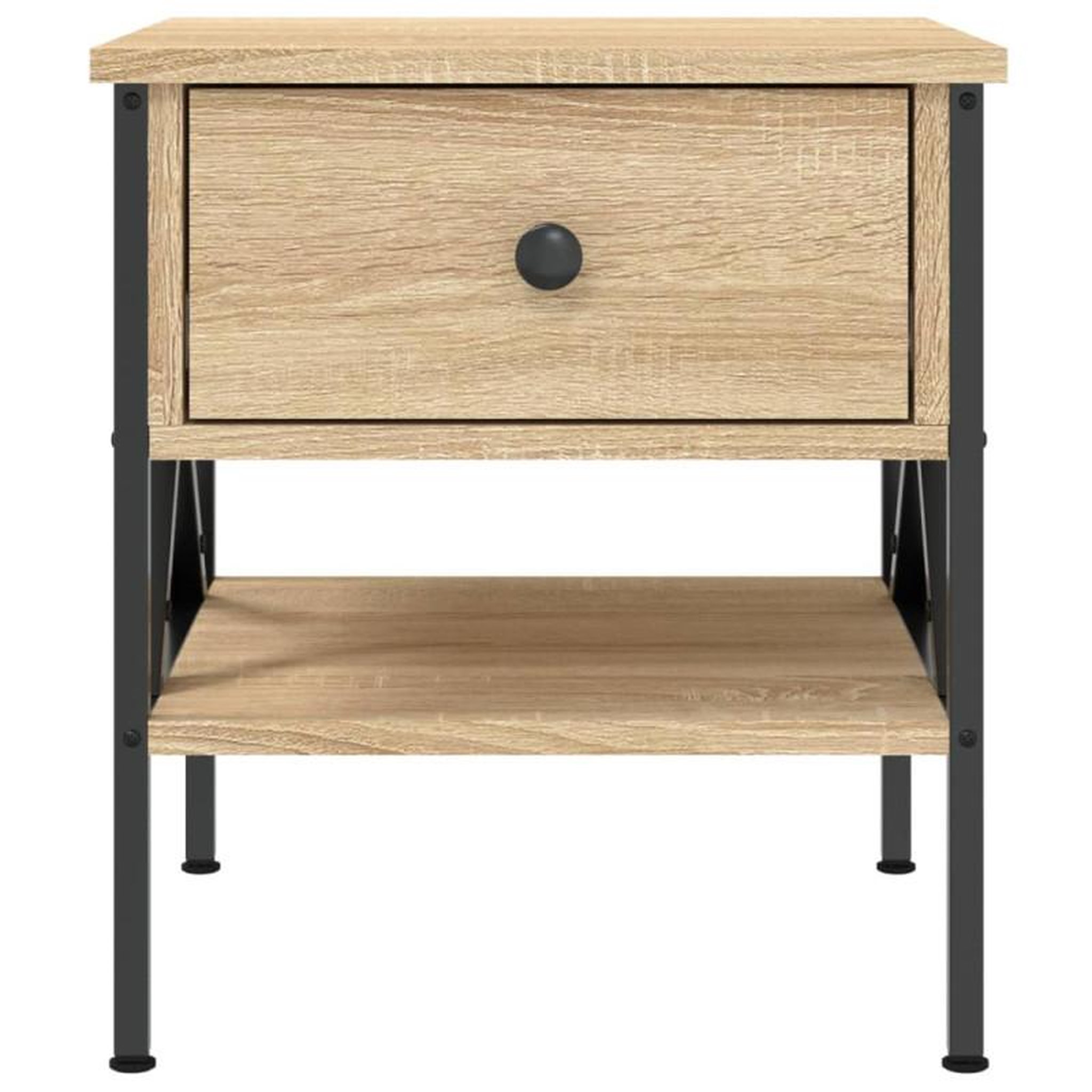 Voir la diapositive 6 : VIDAXL Tables de chevet 2 pcs chêne sonoma 40x42x45 cm bois ingénierie