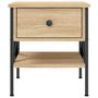 Voir la diapositive 6 : VIDAXL Tables de chevet 2 pcs chêne sonoma 40x42x45 cm bois ingénierie