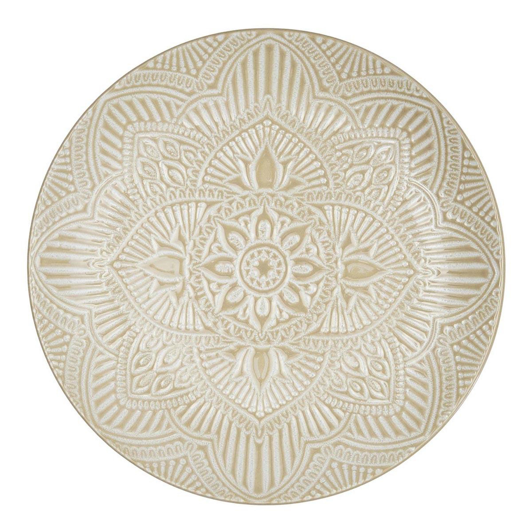 The Home Deco Factory Lot de 6 assiettes plates  sahara  27cm beige