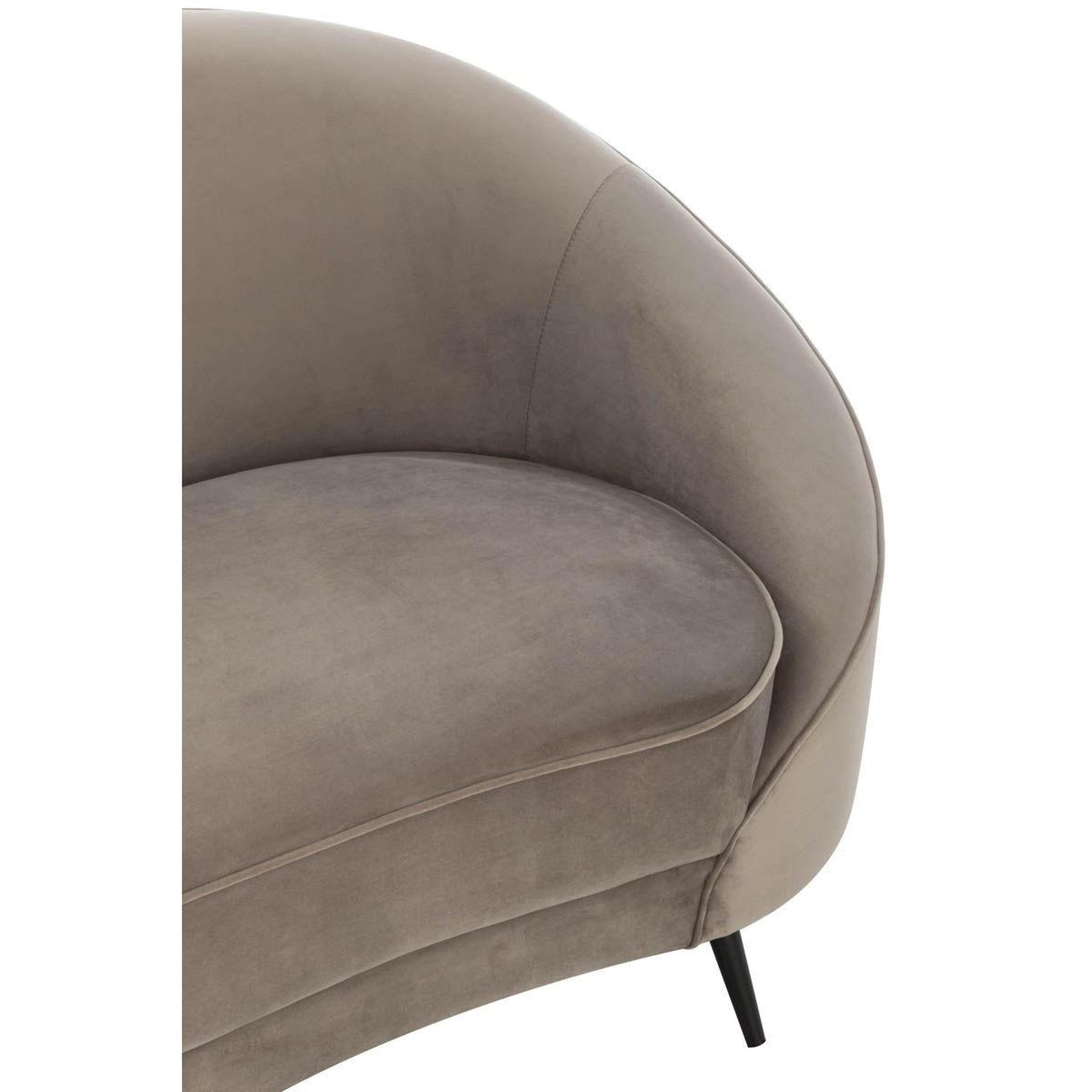 Voir la diapositive 6 : J-LINE Canapé design 3 places  elisabeth  182cm gris