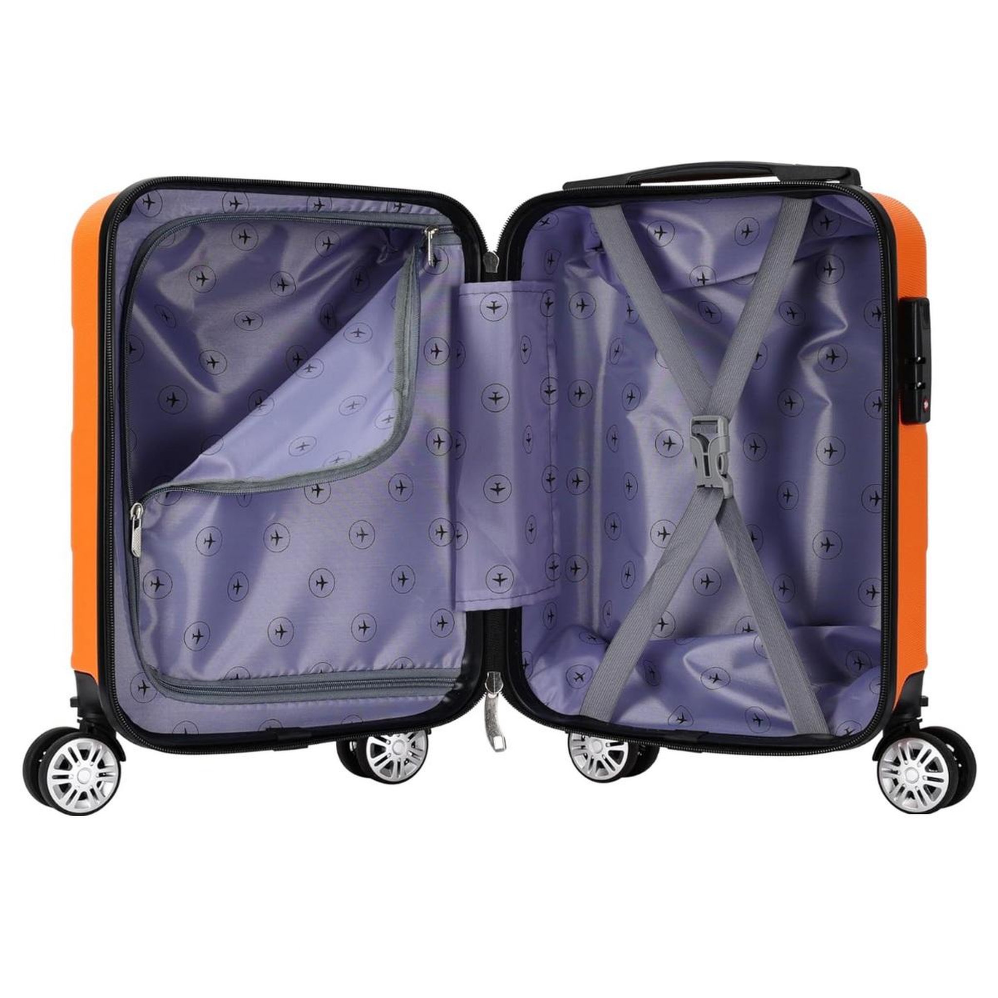 Voir la diapositive 6 : TROLLEY ADC Valise à roulettes orange - val-752