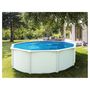 Voir la diapositive 1 : trigano Piscine ronde hors sol en acier blanc SAPHIR 3,30 m