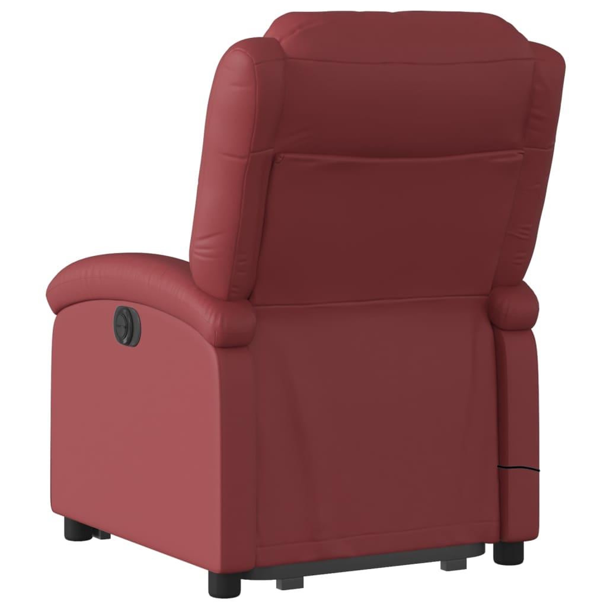 Voir la diapositive 5 : VIDAXL Fauteuil inclinable de massage Rouge bordeaux Similicuir
