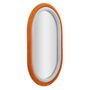 Voir la diapositive 2 : Paris Prix Miroir Mural en Velours  Anthony  90cm Gris & Orange