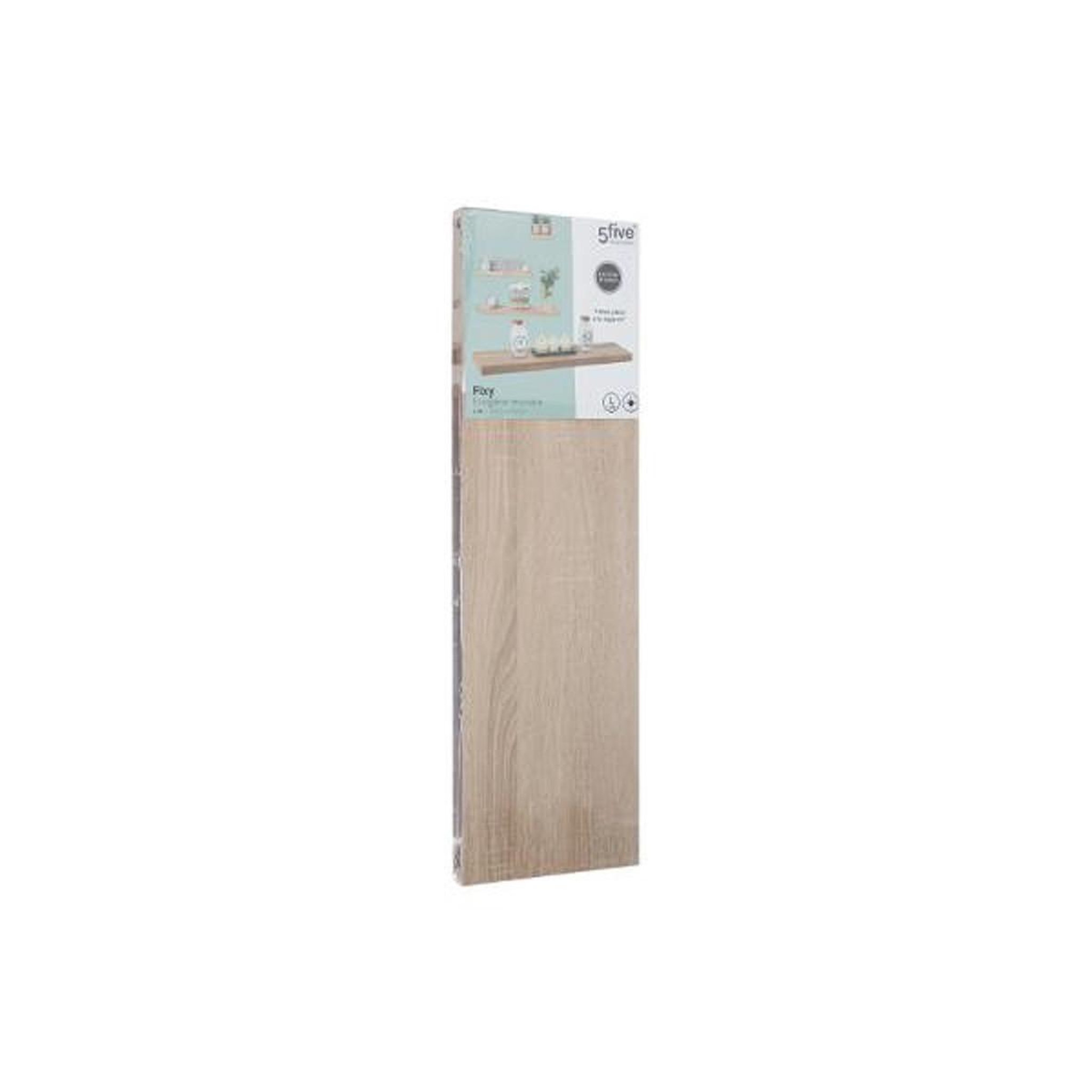 Voir la diapositive 2 : FIVE Étagère Murale  Fixy  80cm Chêne Naturel
