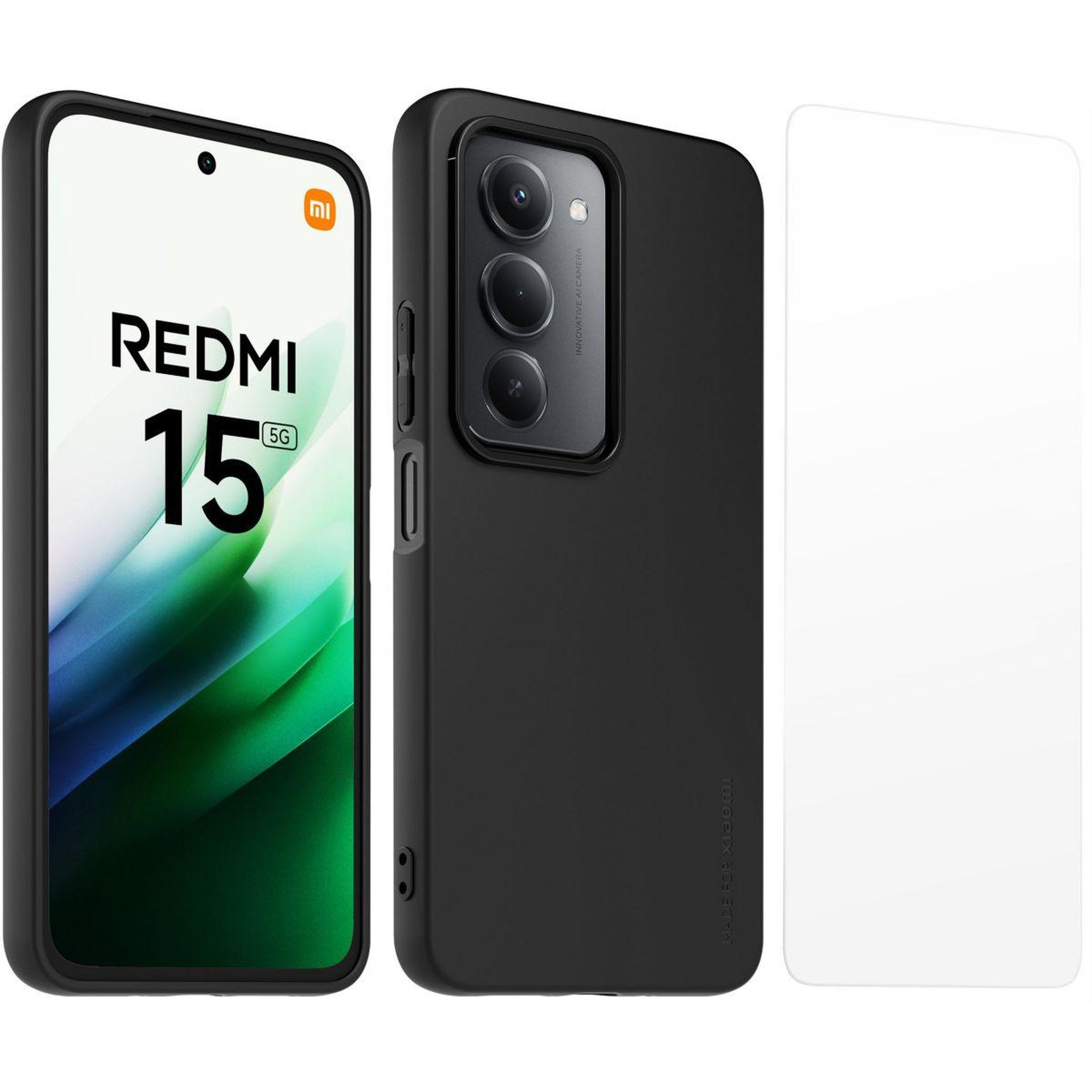 Voir la diapositive 3 : MADE FOR XIAOMI Coque Redmi 15 5G coque + verre trempé