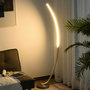 Voir la diapositive 2 : HOMCOM HOMCOM Lampadaire design LED argent dim. 50L x 23l x H149 cm