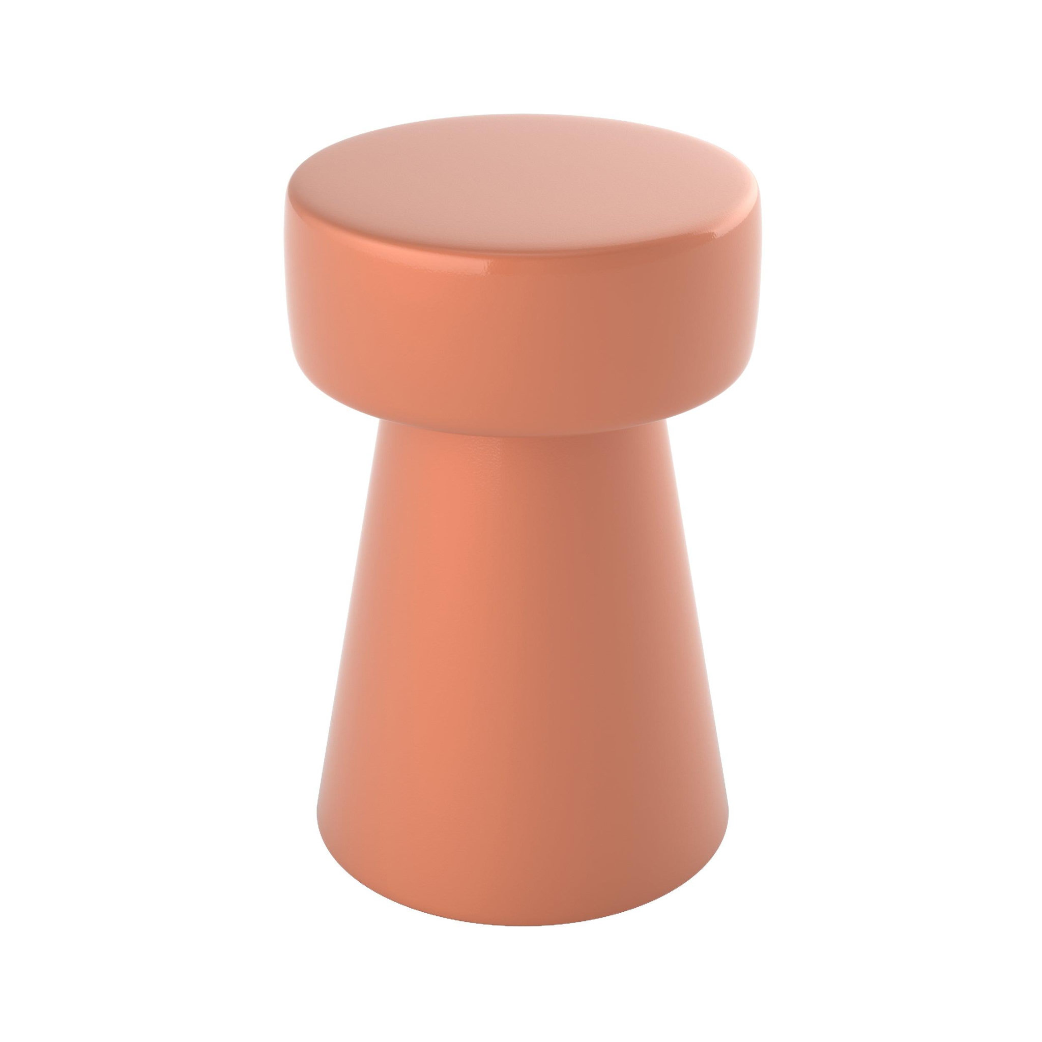 Voir la diapositive 1 : MAISON PAVANE Table d'appoint ronde en métal orange d30 cm-athéna