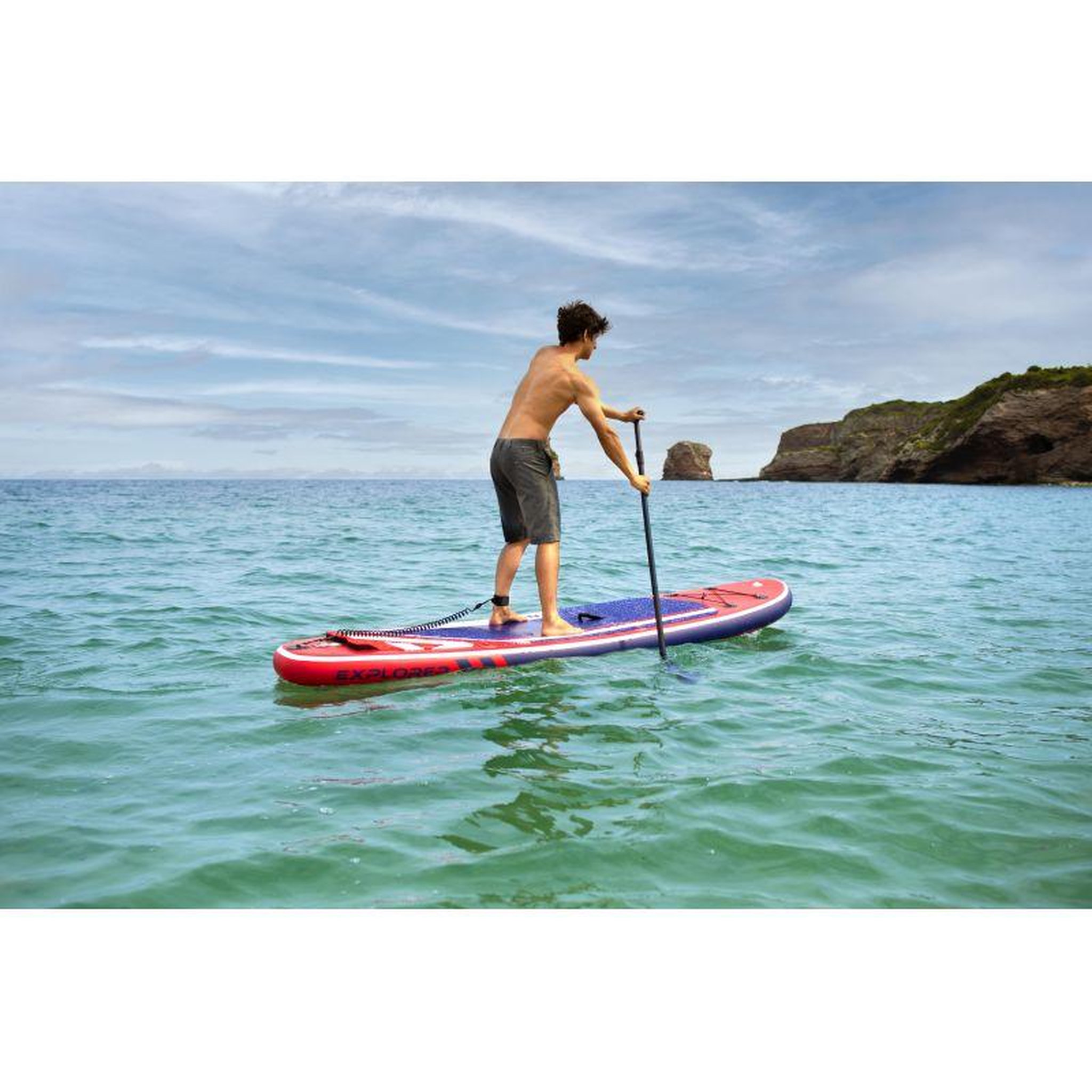 Voir la diapositive 6 : ADRENALIN Paddle Gonflable EXPLORER 10'8 32'' 6'' (325x81x15cm) avec Pompe, Pagaie, Leash et Sac de transport