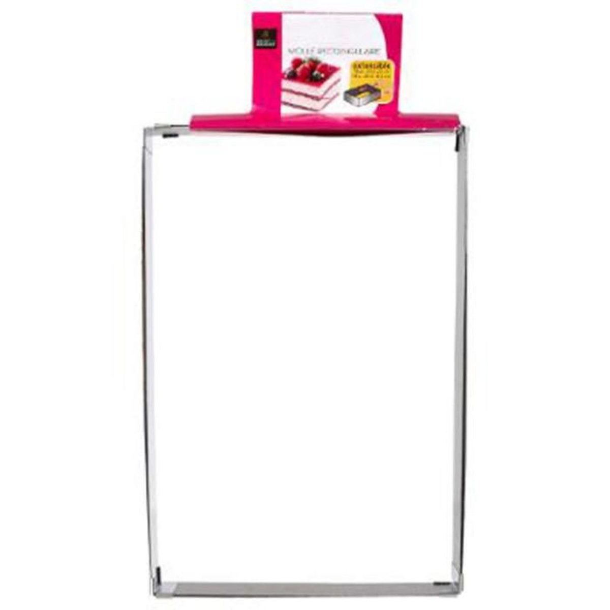 FIVE Cadre à Pâtisserie Rectangulaire Inox  Extensible  27cm Argent