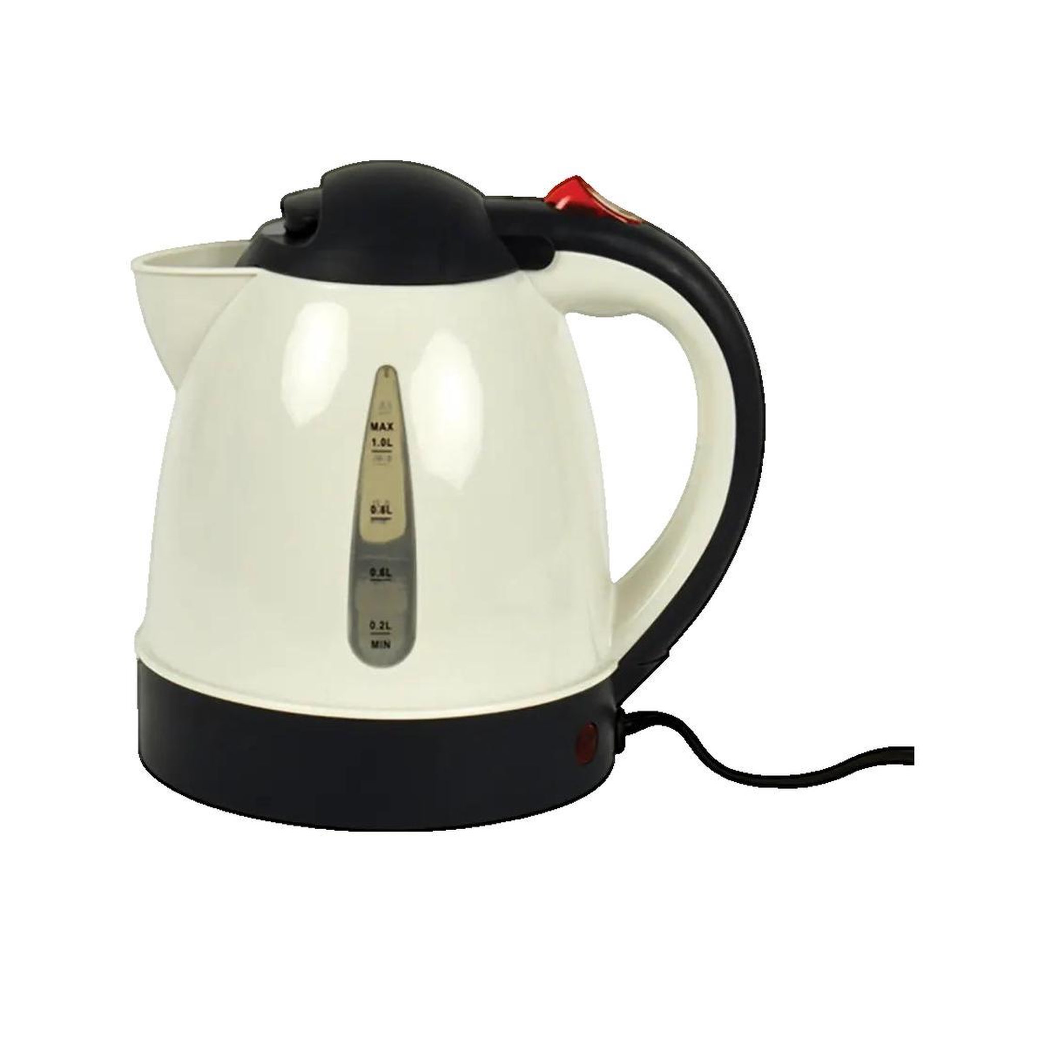 Voir la diapositive 2 : Carpoint Bouilloire Carpoint 1 litre noire et blanche