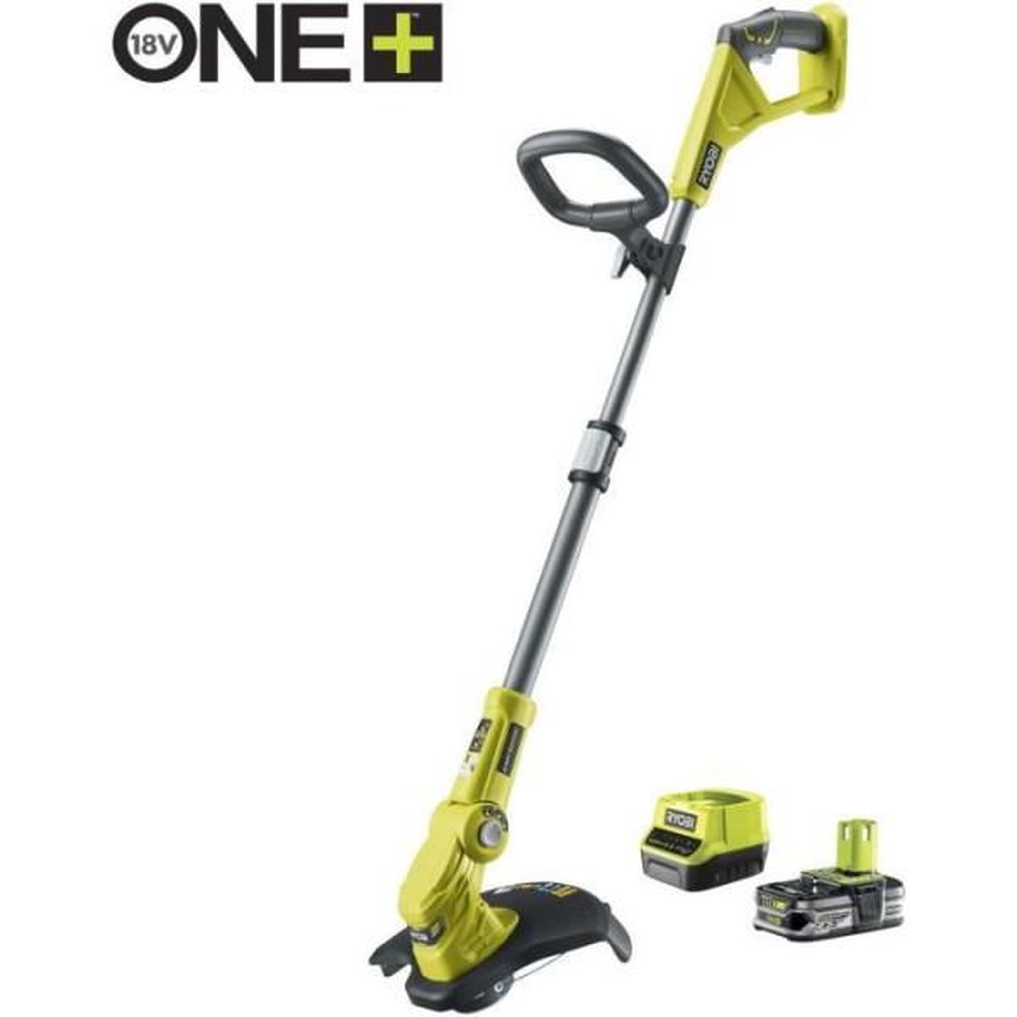Voir la diapositive 2 : Ryobi RYOBI - Coupe-bordures 18V ONE+ - Ø coupe 25-30 cm - tube télescopique - 1 batterie 2,5 Ah & chargeur + RAC155 OFFERT - RLT183