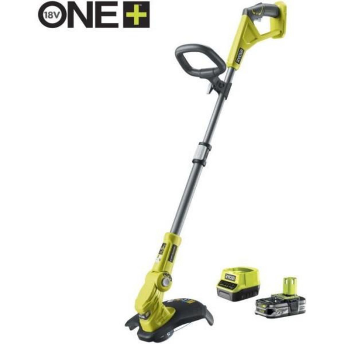 Ryobi RYOBI - Coupe-bordures 18V ONE+ - Ø coupe 25-30 cm - tube télescopique - 1 batterie 2,5 Ah & chargeur + RAC155 OFFERT - RLT183