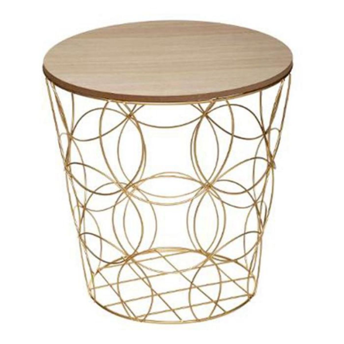 ATMOSPHERA Lot de 3 Tables d'Appoint Design  Kumi  45cm Or