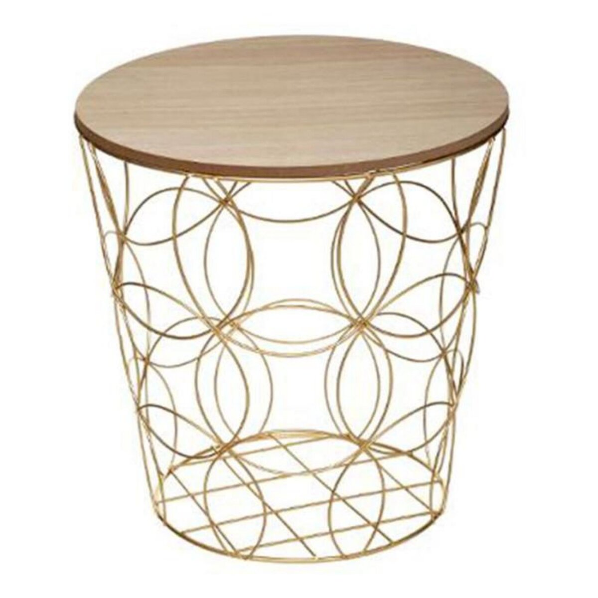 ATMOSPHERA Lot de 3 Tables d'Appoint Design  Kumi  45cm Or