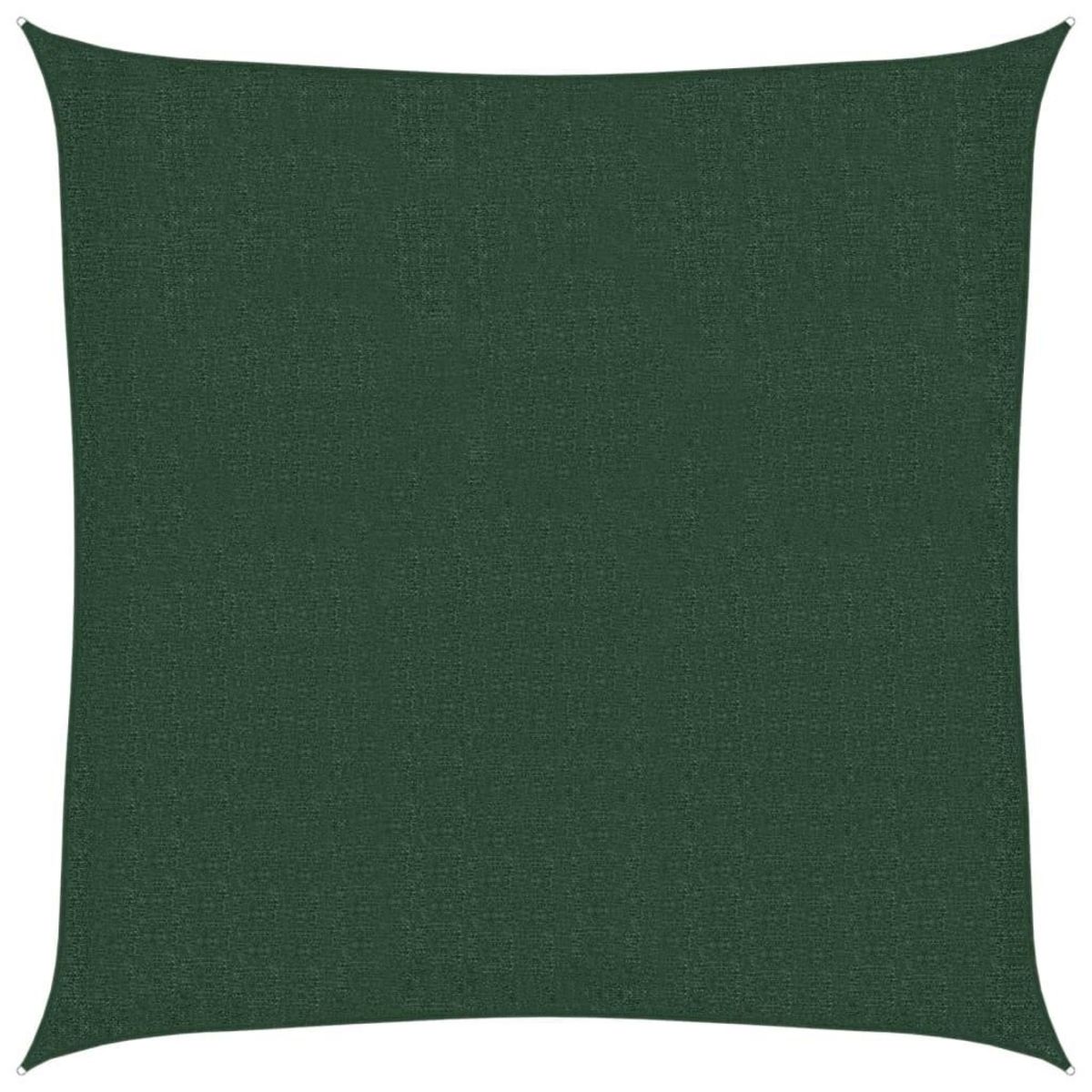 VIDAXL Voile d'ombrage 160 g/m^2 Vert fonce 2x2 m PEHD
