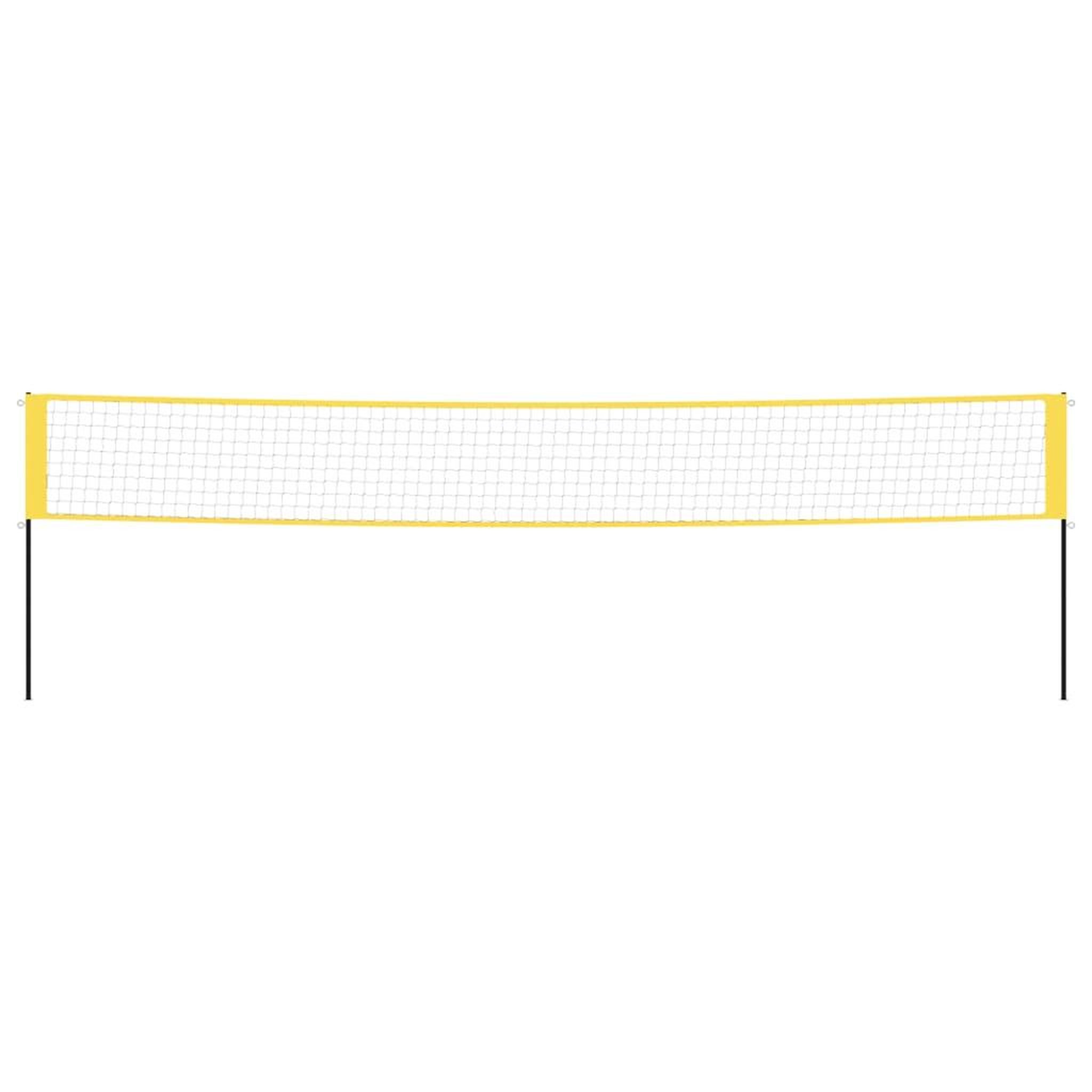 Voir la diapositive 3 : VIDAXL Filet de badminton jaune et noir 600x155 cm tissu pe