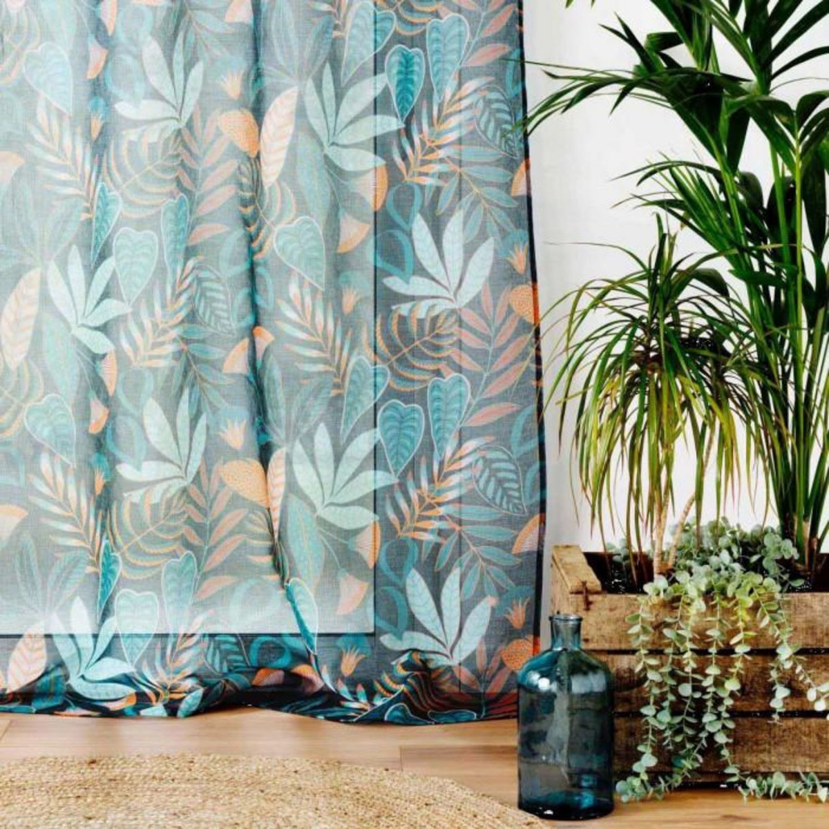 Paris Prix Rideau Voilage à Œillets  Tilda  140x240cm Vert